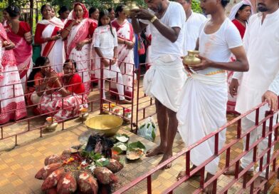 मिसिर गोंदा में पारंपरिक विधि-विधान से संपन्न हुई आषाढ़ी पूजा, अच्छी बारिश और समृद्धि की मांगी गई कामना