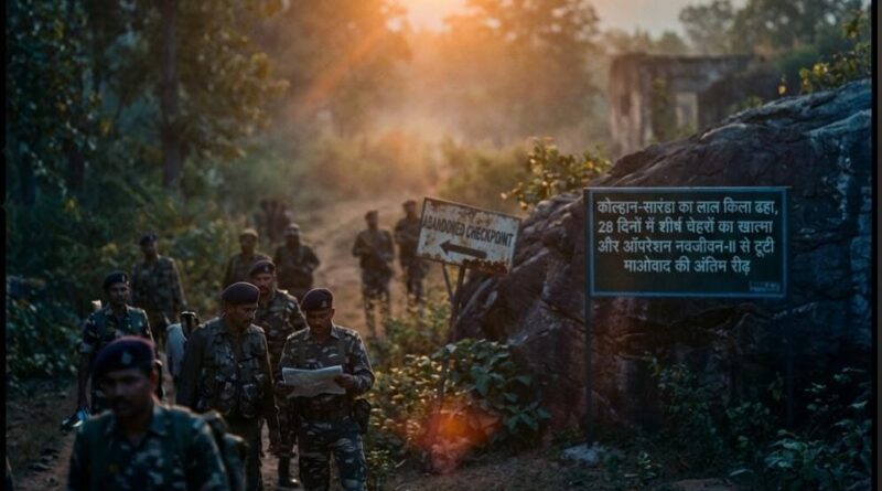 कोल्हान-सारंडा का लाल किला ढहा, 28 दिनों में शीर्ष चेहरों का खात्मा और ऑपरेशन नवजीवन-II से टूटी माओवाद की अंतिम रीढ़–