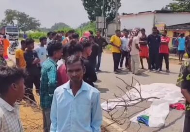 समारोह से लौट रहे दंपती को हाइवा ने मारी जोरदार टक्कर, दोनों की मौत; गुस्साए परिजनों और ग्रामीणों ने सड़क किया जाम