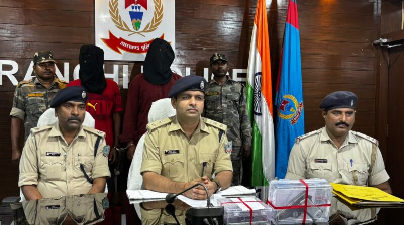 हेहल ग्राउंड में अपराध की साजिश रच रहे थे बदमाश, पुलिस ने दबोचा; लोडेड पिस्टल और जिंदा गोली बरामद
