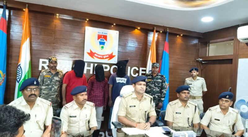 हथियार लेकर बड़ी वारदात की फिराक में थे अपराधी, कुख्यात आकाश वर्मा समेत तीन गिरफ्तार