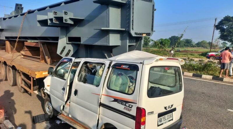 राँची के बेड़ो में ट्रेलर के पीछे घुसी ईको कार, चालक की मौत, दूसरा गंभीर