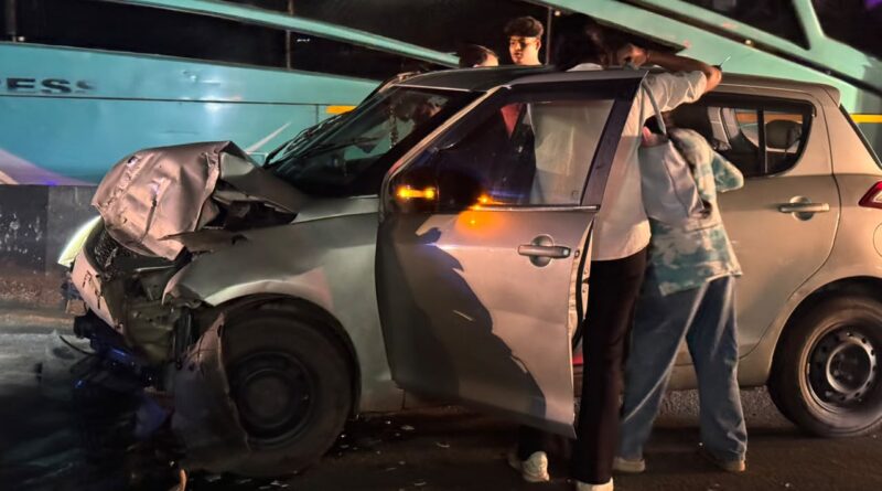 Ranchi:बीआईटी ओपी क्षेत्र में देर रात तेज रफ्तार कार का तांडव,ऑटो और बाइक को मारी टक्कर;तीन घायल…