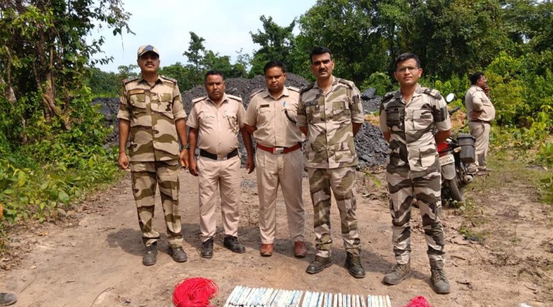 कुजू के जंगलों में ड्रोन से खुला अवैध कोयले का खेल, 48 टन कोयला और 80 विस्फोटक बरामद; एक गिरफ्तार